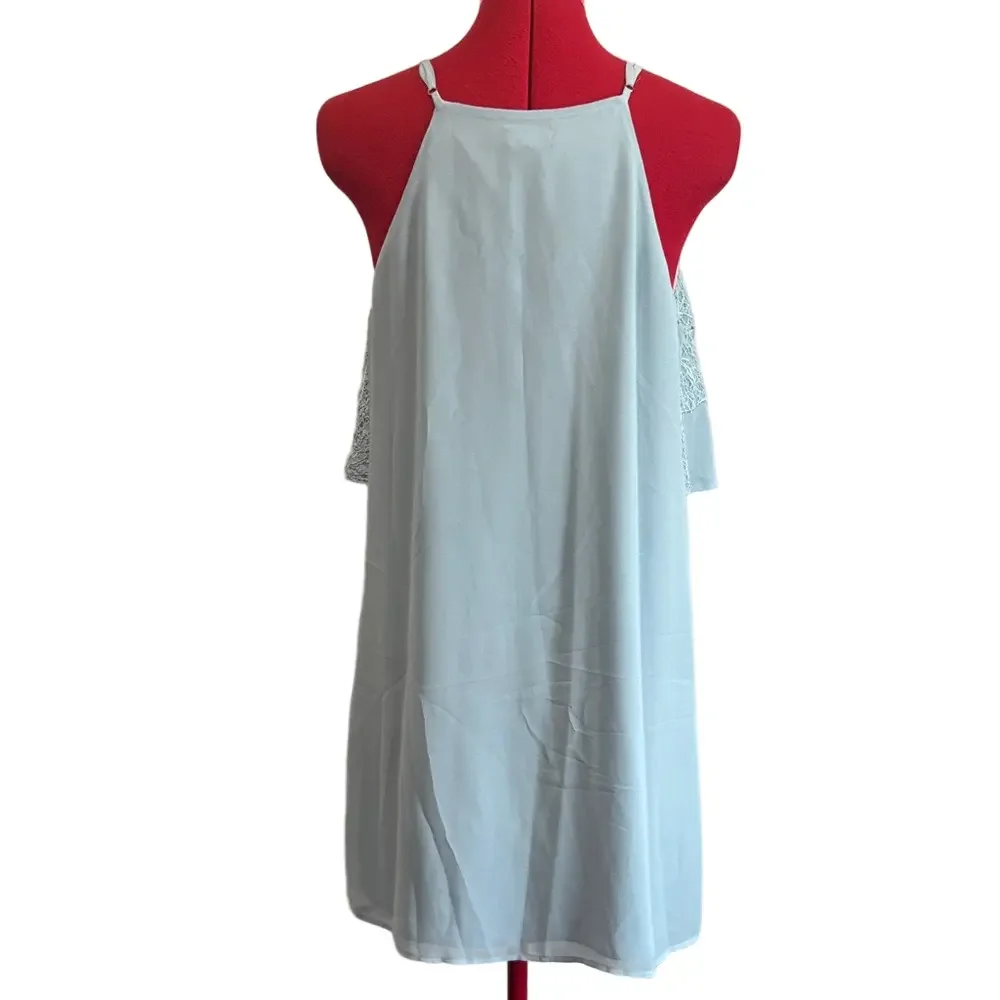 Marciano Light Blue Lace Overlay Chemise MM234 - Picture 7 of 12
